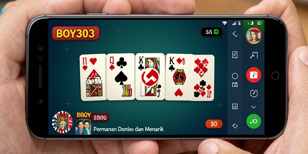 Screenshot BOY303 menunjukkan gameplay Domino yang menarik dan interaktif.
