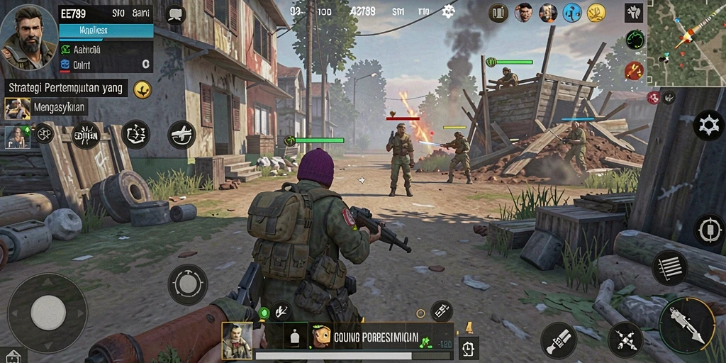 Gambaran gameplay SLG yang mendebarkan dalam EE789.