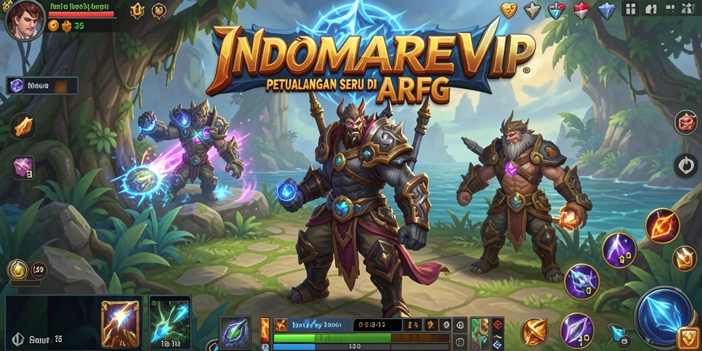Tampilkan gameplay seru dari INDOMAREVIP dengan karakter dan aksi pertarungan.