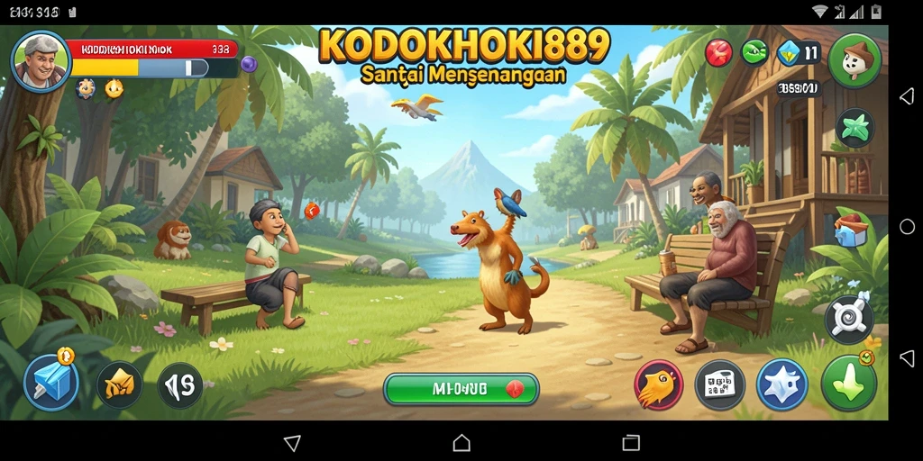 Screenshot gameplay KODOKHOKI889 menampilkan momen seru bermain game Casual.
