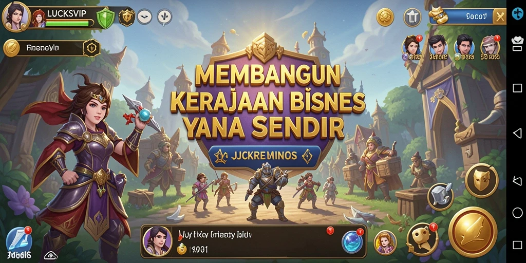 Tampilan gameplay menarik LUCKSVIP dengan elemen Tycoon yang mengasyikkan.