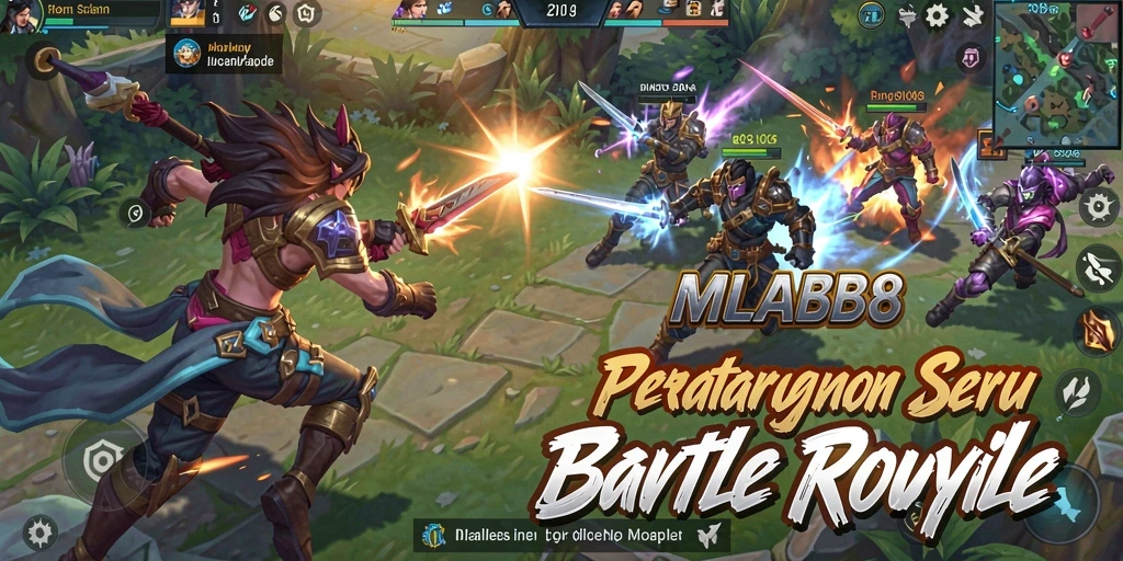 Tampilan menegangkan saat bertarung di MLBB8 dalam mode Battle Royale.