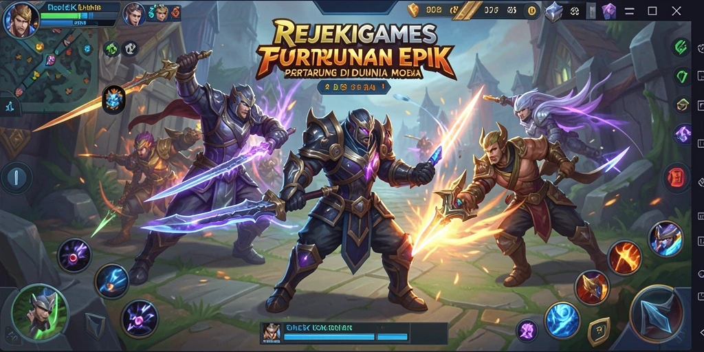 Tampilan menarik dari gameplay <strong>REJEKIGAMES</strong> yang intens dan strategis.
