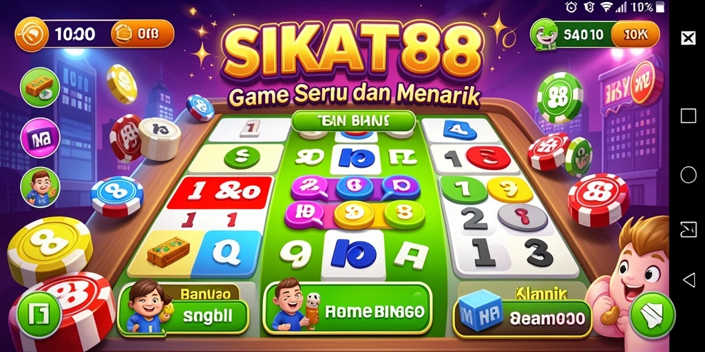 Tangkapan layar dari gameplay seru SIKAT88 saat bermain Bingo.