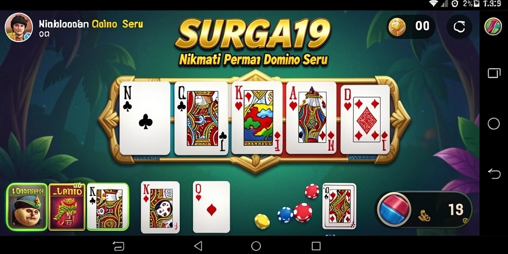 Tampilan gameplay seru di SURGA19 dengan pemain yang bersaing.